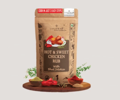 Hot and sweet chicken rub | Premium product from Laajawab spices - 130 grams