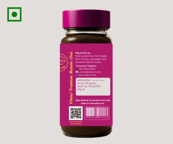Vilenci Assam Amber Brew | Cinnamon Ginger Spiced Assam Tea with Star Anise Accent | Handcrafted Blend - Image 2