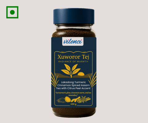 Vilenci | Xuworor Tej- Radiance of warmth | Handcrafted Spiced Assam Tea - 100 grams