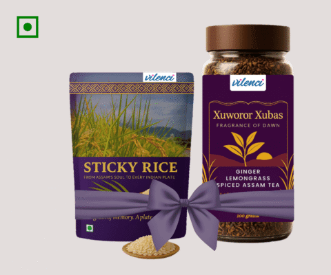 Bundle Pack | Sticky/Glutinous Rice with Ginger Lemongrass Spiced Assam Tea