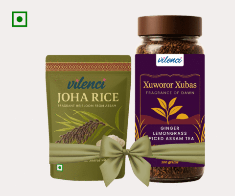 Bundle pack | Aromatic Joha Rice with Ginger Lemongrass Spiced Assam Tea