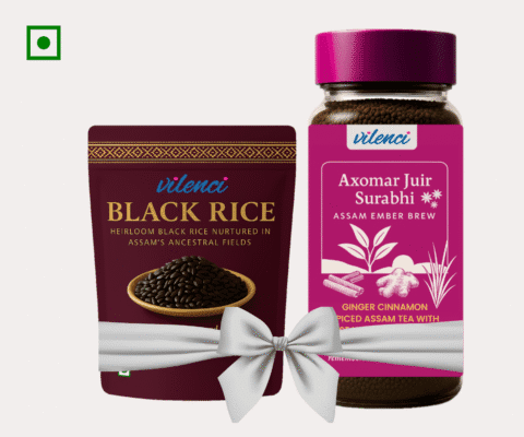 Bundle Pack | Exotic Black rice with handcrafted Ginger Cinnamon spiced Assam tea with star anise accent